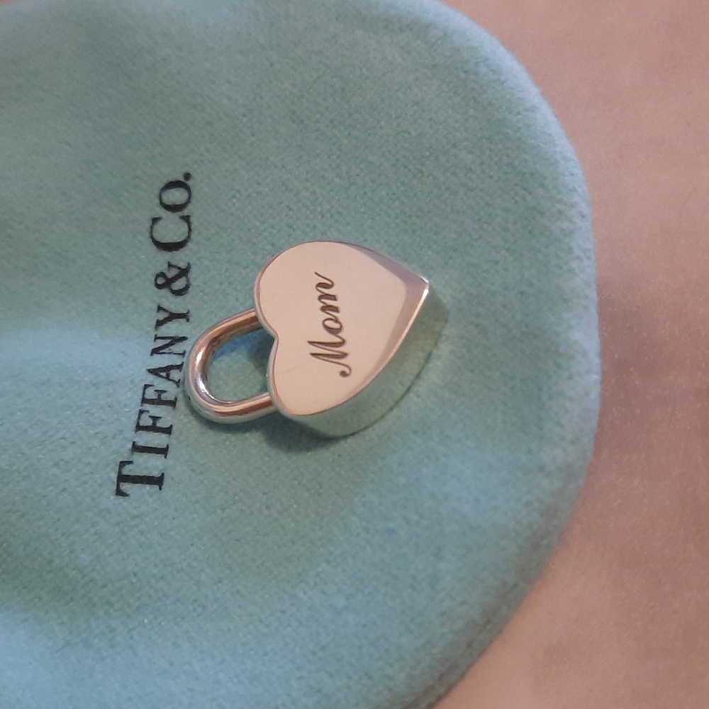 SOLD Tiffany & Co. Mom Heart Lock Pendant - Picture 2 of 6